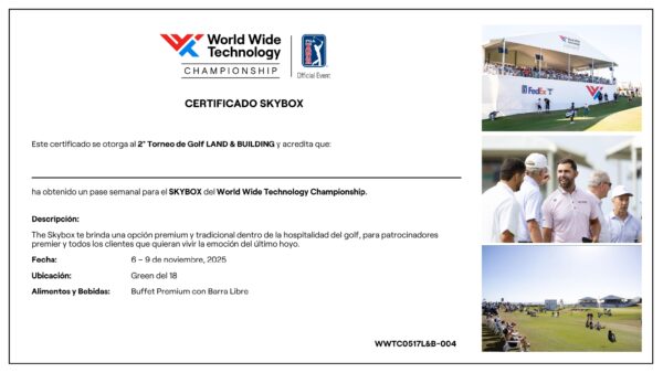 Pase semanal para el Sky Box del Word Wide Technology Championship